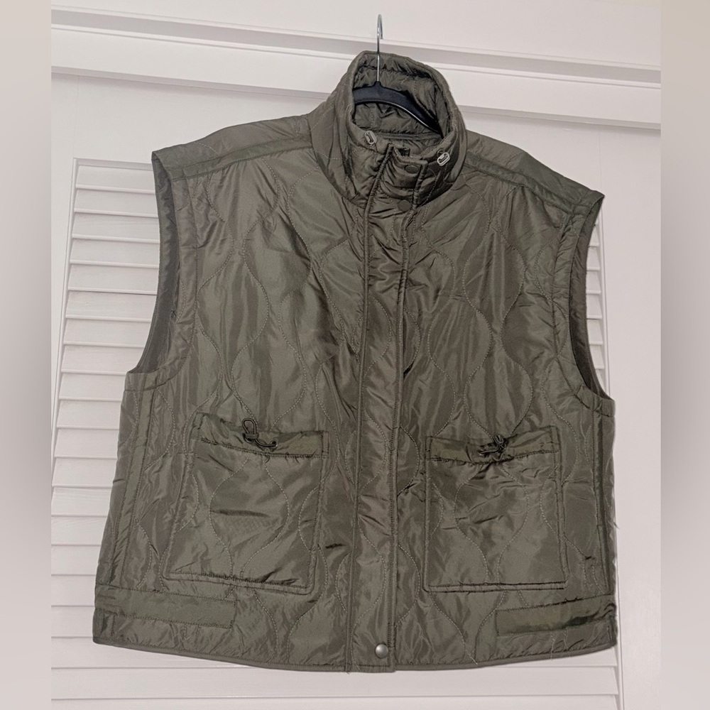 Thread & Supply Olive Quilted Men's Vest